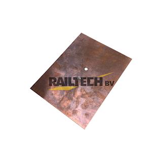 Tussenplaat voor draagkabel 200x150x2mm, Cu