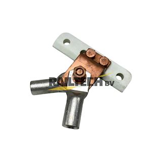 Stroomrailaansluitstrip TT-profiel, voor 2x185mm²