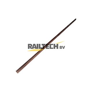 Stroomrail tbv passtuk, TT-profiel L= nader op te geven